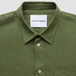 Refined Linen Long Sleeve Shirt Clover Green
