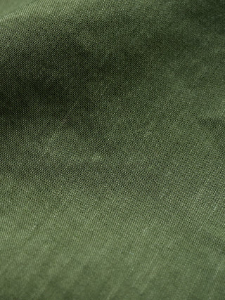 Refined Linen Long Sleeve Shirt Clover Green
