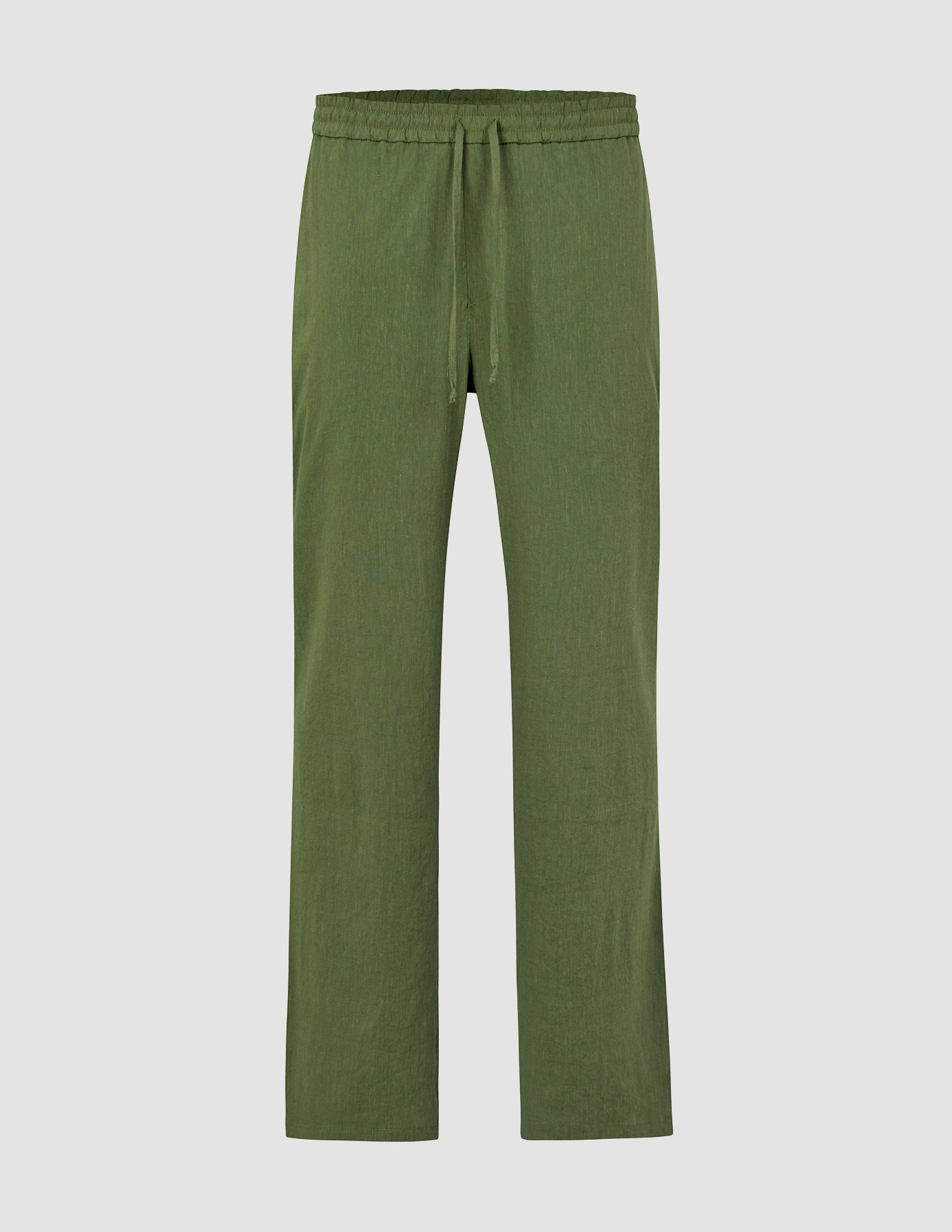 Refined Linen Pants Clover Green