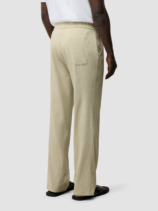 Refined Linen Pants Soft Sand