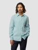 Refined Linen Long Sleeve Shirt Sky Blue