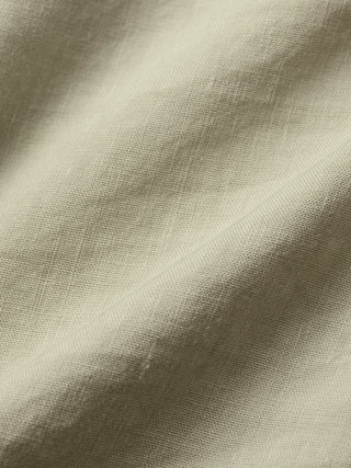 Refined Linen Bowling Short Sleeve Shirt Soft Sand