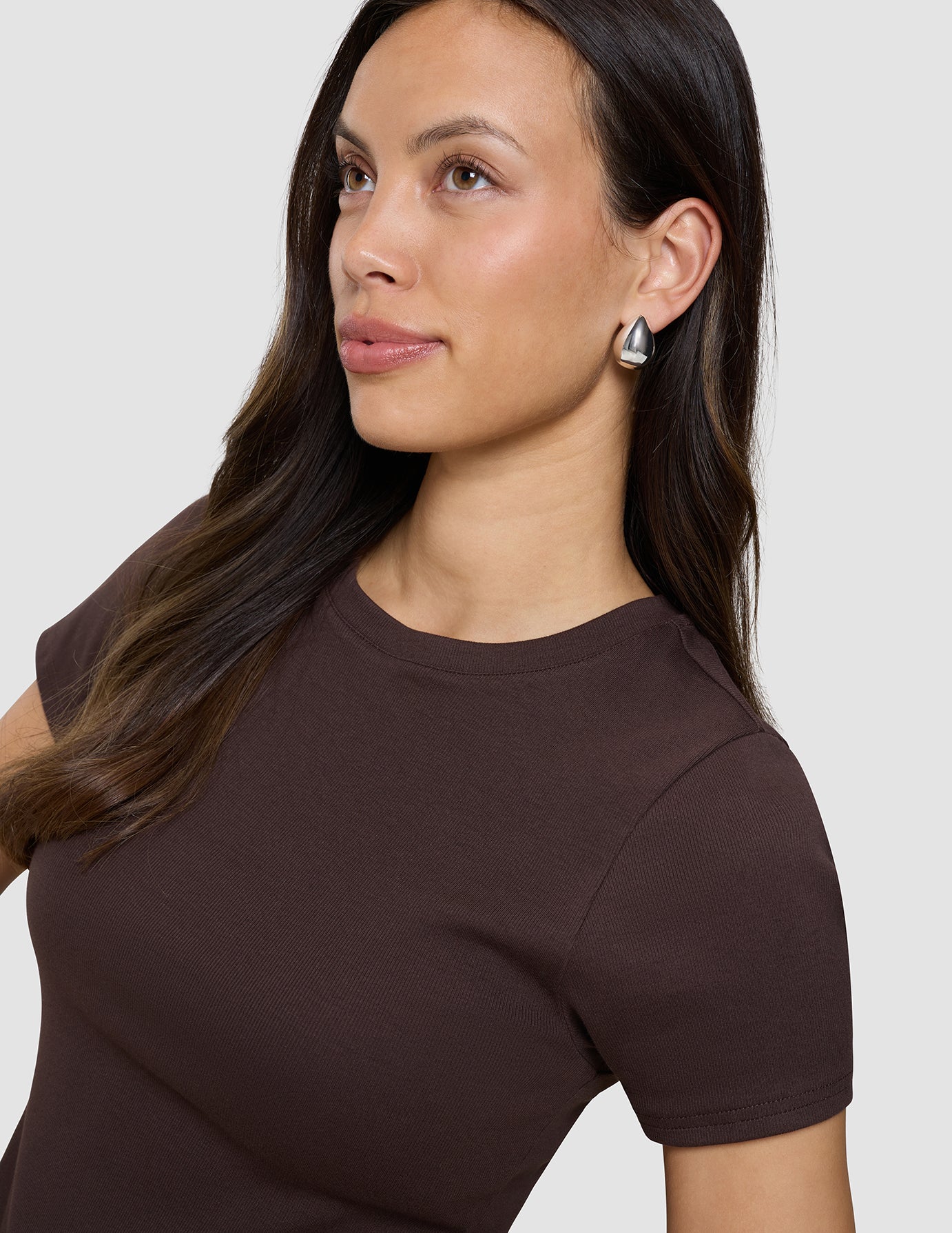 Women's Rib T-Shirt Espresso