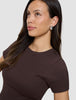 Women's Rib T-Shirt Espresso