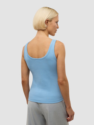 Women's Rib Tank Top Blissful Blue