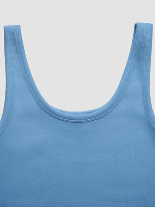 Women's Rib Tank Top Blissful Blue