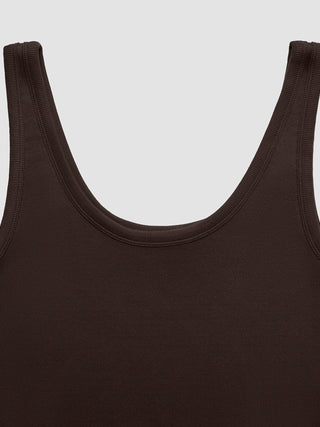 Women's Rib Tank Top Espresso
