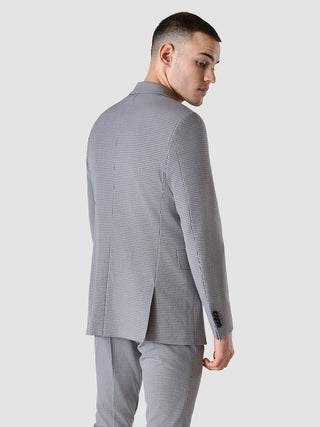 Essential Blazer Slim Duo Check Blue