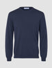 Seamless Premium Merino Knit Crewneck Dark Navy