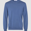Seamless Premium Merino Knit Crewneck Dusky Blue
