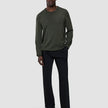 Seamless Premium Merino Knit Crewneck Green Night
