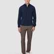 Seamless Premium Merino Knit Half Zip Dark Navy