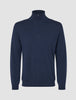 Seamless Premium Merino Knit Half Zip Dark Navy