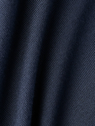 Seamless Premium Merino Knit Half Zip Dark Navy