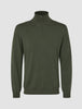 Seamless Premium Merino Knit Half Zip Green Night