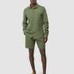 Seersucker Casual Shirt Clover Green