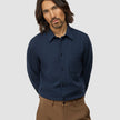 Seersucker Casual Shirt Dark Navy