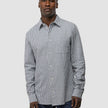 Seersucker Casual Shirt Navy Stripes