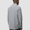 Seersucker Casual Shirt Navy Stripes