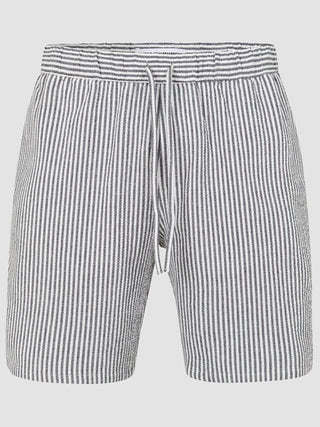 Seersucker Shorts Navy Stripes