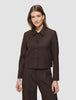 Women's Serene Short Jacket Chocolate Herringbone