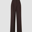 Serene Set Chocolate Herringbone Short Jacket Pants
