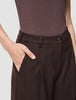 Women's Serene Pants Wide Chocolate Herringbone