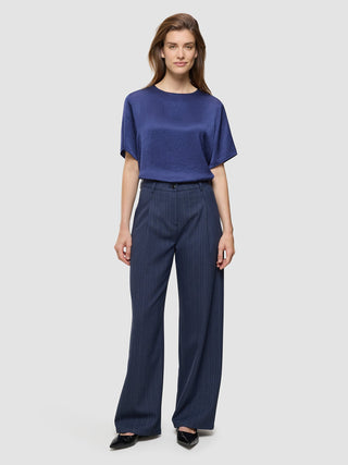 Women's Serene Pants Wide Marine Pinstripe