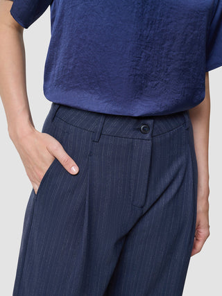 Women's Serene Pants Wide Marine Pinstripe