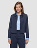 Women's Serene Short Jacket Marine Pinstripe