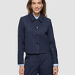 Serene Set Marine Pinstripe Short Jacket Pants