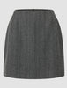 Serene Set Grey Herringbone Short Jacket Short Skirt