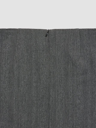 Women's Serene Short Skirt Grey Herringbone