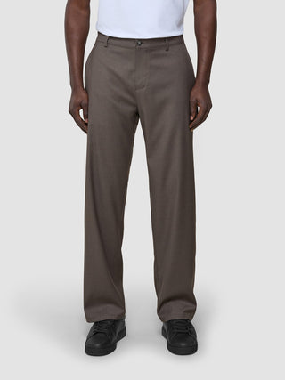 Siena Pants Relaxed Fit Dark Chestnut Melange