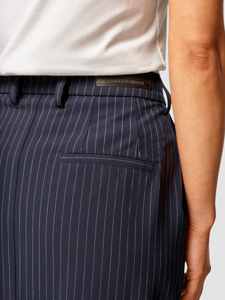 Essential Maxi Skirt Navy Pinstripe