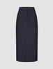Essential Maxi Skirt Navy Pinstripe