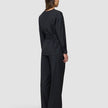 Skye Set Black Belted Overshirt Wide Pants