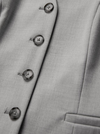 Women's Skye Long Vest Grey Pine Melange