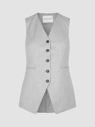 Women's Skye Long Vest Grey Pine Melange