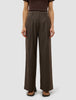 Women's Skye Pants Wide Dark Chestnut Melange