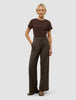 Women's Skye Pants Wide Dark Chestnut Melange