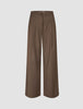 Women's Skye Pants Wide Dark Chestnut Melange