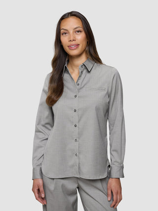 Women's Skye Shirt Mellow Beige Herringbone