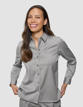 Women's Skye Shirt Mellow Beige Herringbone