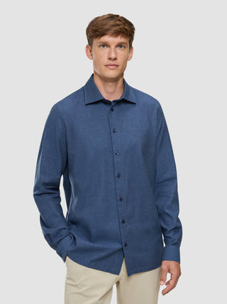 Soft Flannel Shirt Dark Navy