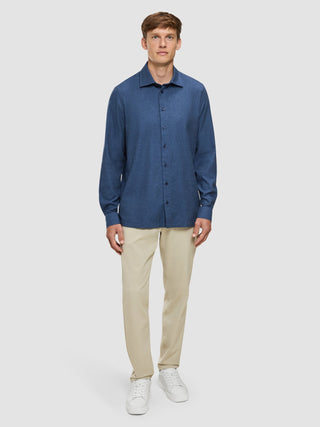 Soft Flannel Shirt Dark Navy