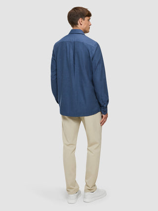 Soft Flannel Shirt Dark Navy