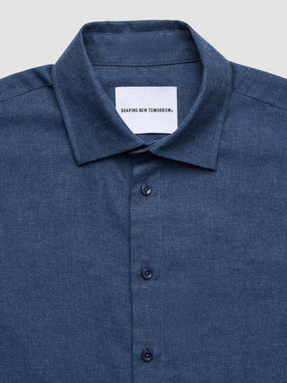 Soft Flannel Shirt Dark Navy