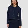 Sorae Set Midnight Blue Short Jacket & Short Skirt