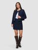 Sorae Set Midnight Blue Short Jacket & Short Skirt